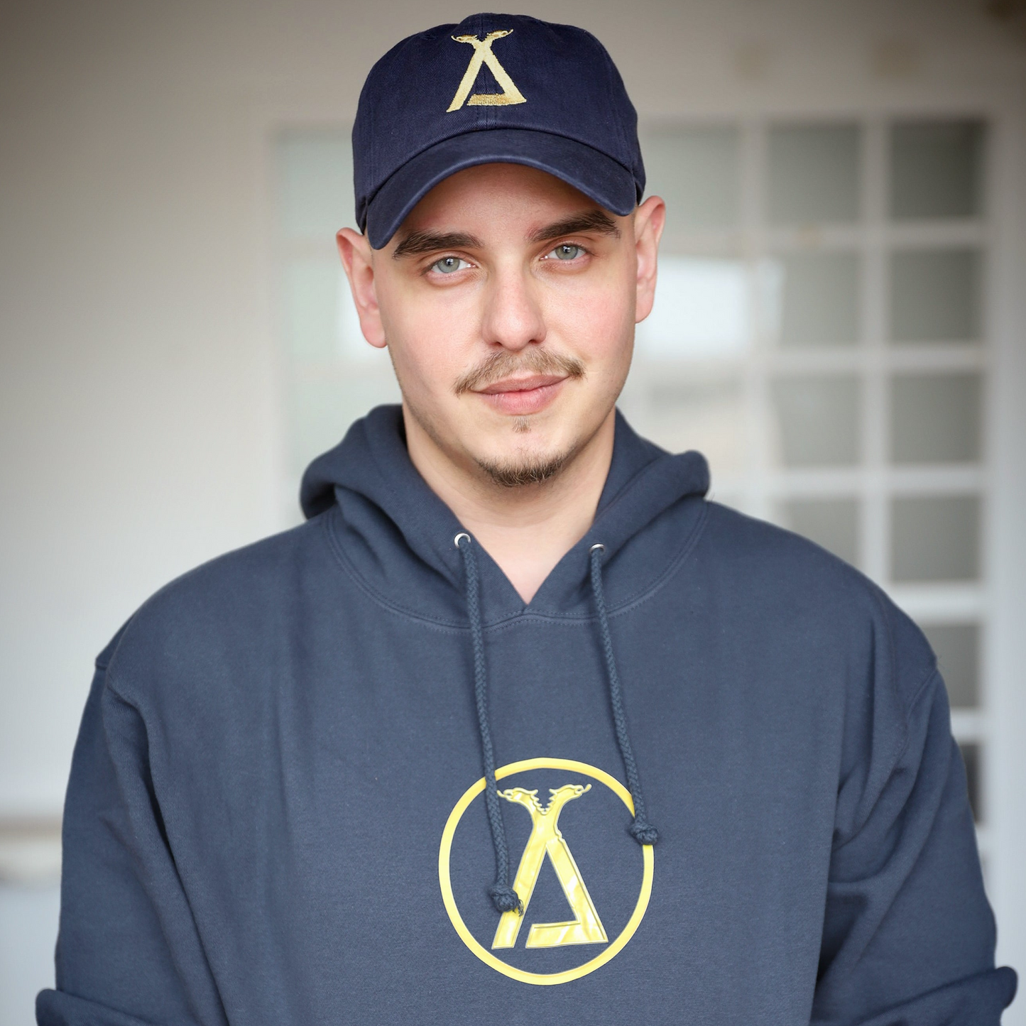 Navy Blue & Gold Hat
