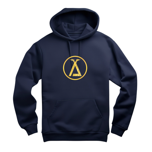 Navy Blue & Gold Hoodie